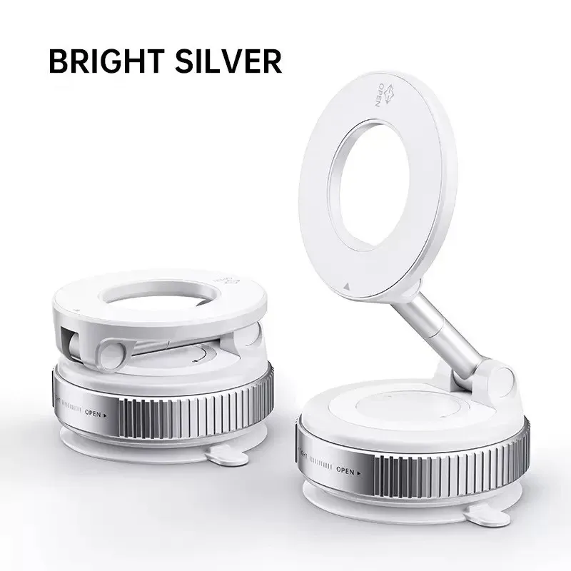 Support magnétique pliable à 360° pour téléphone de voiture et support à ventouse universel réglable pour voiture, bureau et salle de bain 8