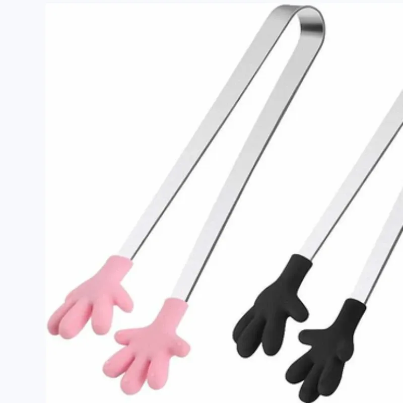Lot de 8 mini pinces de cuisine colorées en silicone et acier inoxydable 6