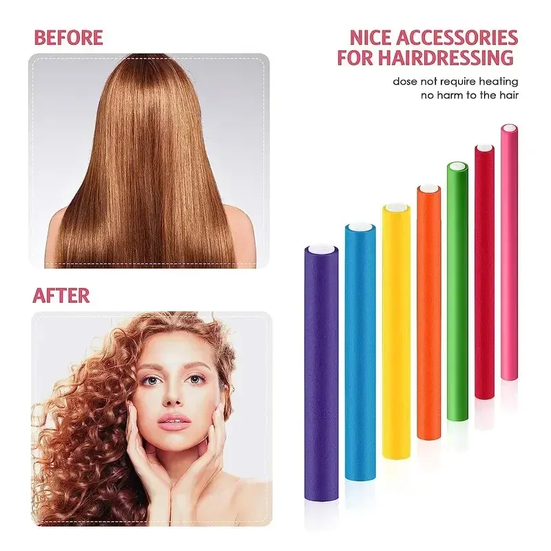 Coffret de 42 rouleaux en mousse pour boucler les cheveux