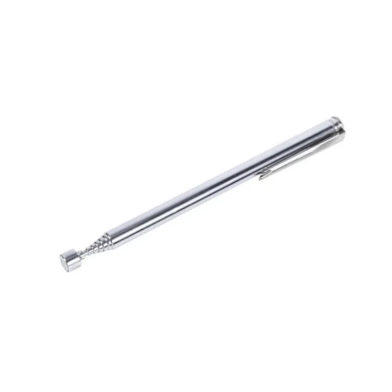 Stylo magnétique télescopique portable argenté, mini outil de ramassage magnétique à tige réglable 7