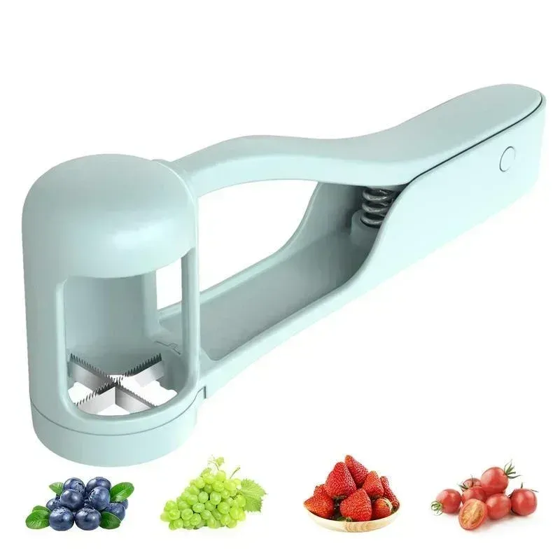 Coupe-tomate, coupe-raisin, éplucheur de fruits et cerises, accessoire pour tout-petits, petits ustensiles de cuisine, gadget de découpe pour bébé 3