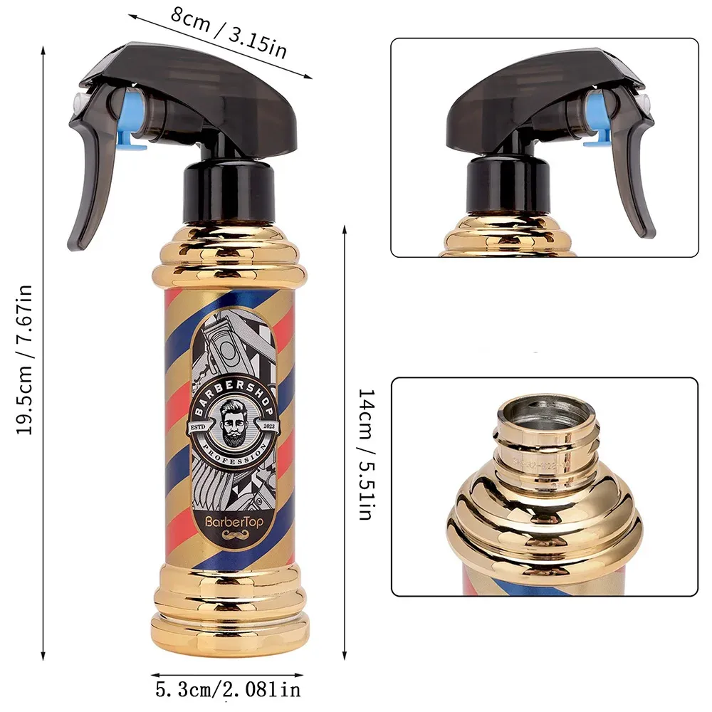 Pulvérisateur d'eau professionnel pour salon de coiffure et barbier, 300 ml 4