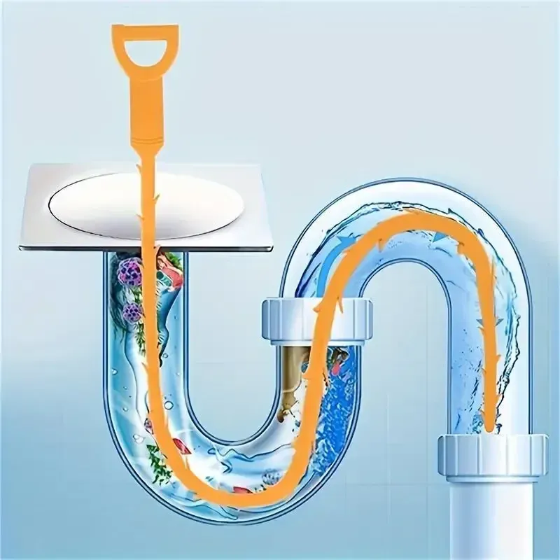 Kit essentiel de nettoyage de canalisations domestiques pour l'élimination des bouchons de cheveux 5