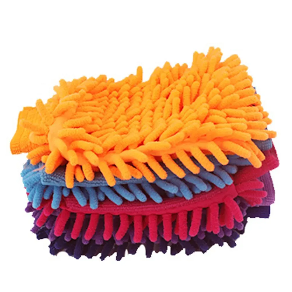 Éponge de lavage pour voiture en microfibre, gant de nettoyage automobile 4