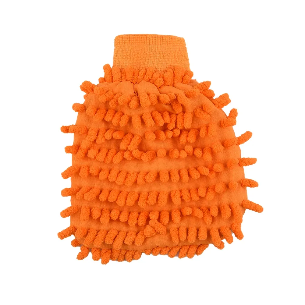Gant de lavage en microfibre, en situation