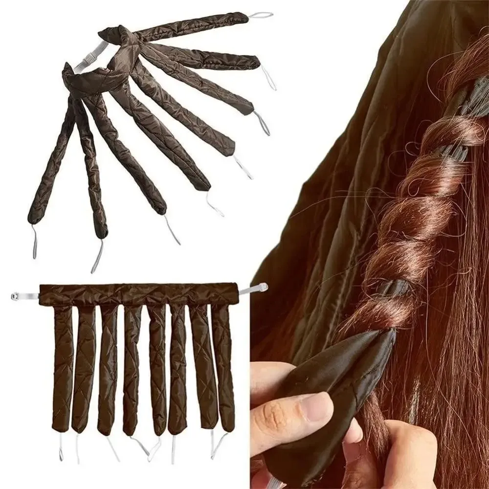 Bandeau sans chaleur pour cheveux rebelles – Ruban en soie pour boucles douces et ondulations sans chaleur, idéal pour la nuit 2