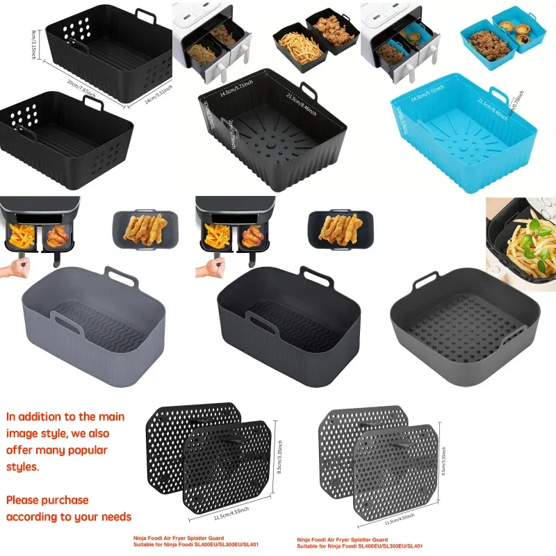 Revêtement en silicone pour friteuse à air, vue d'ensemble