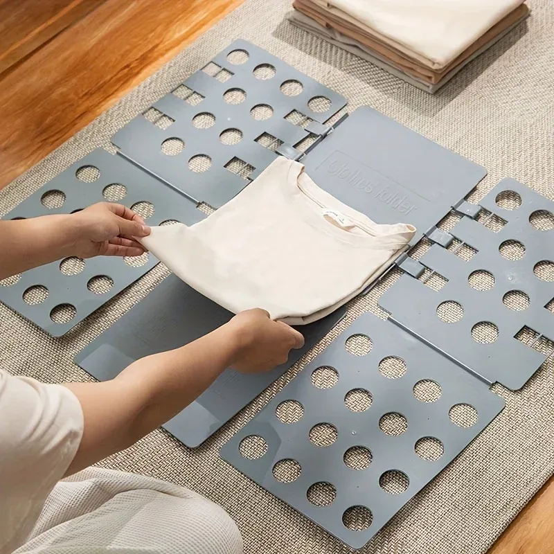 Planche à vêtements pliante en plastique, pliage facile et rapide pour enfants et chemises - Image 1