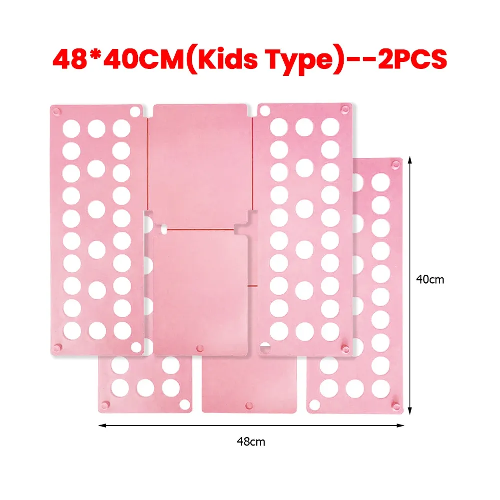Planche à vêtements pliante en plastique, pliage facile et rapide pour enfants et chemises 19
