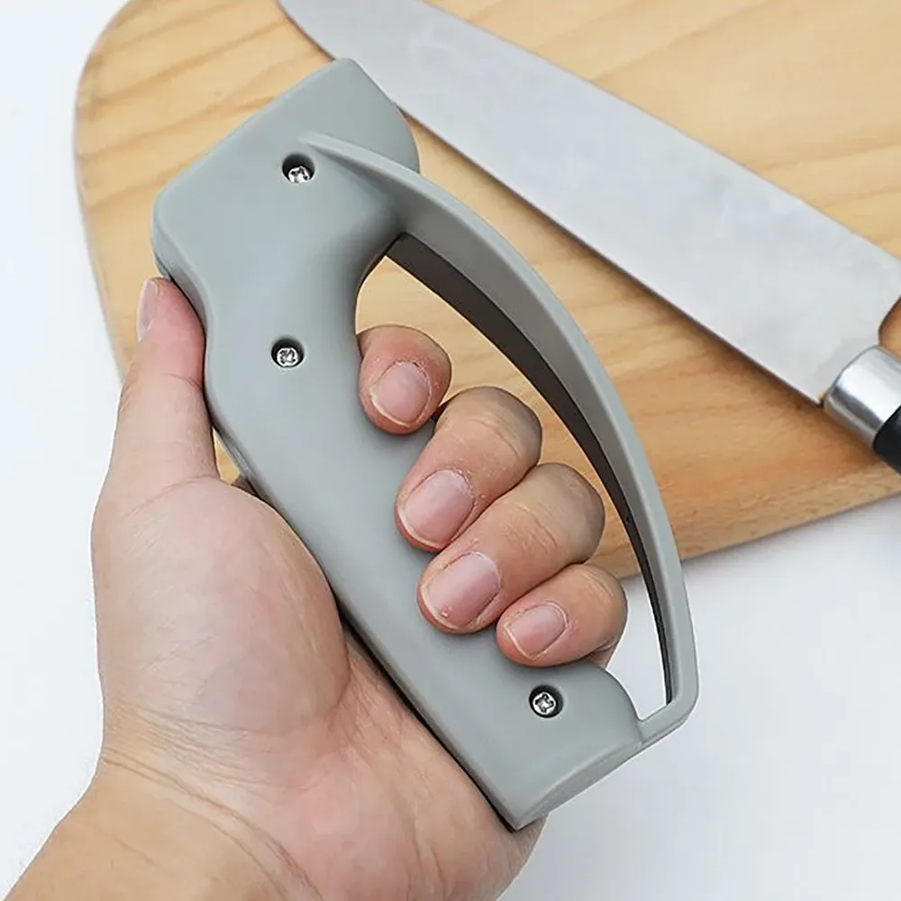 Affûteur de couteaux de cuisine manuel, pratique et rapide, pierre à aiguiser 5
