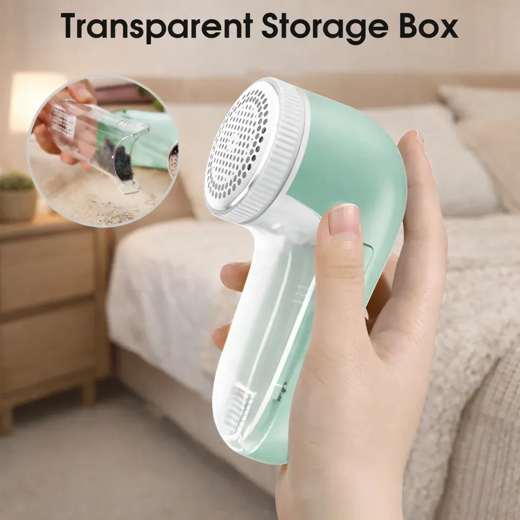 Rasoir électrique portable pour tissus – Élimination professionnelle des peluches et bouloches pour vêtements, usage domestique, lame et brosse aiguisées 4