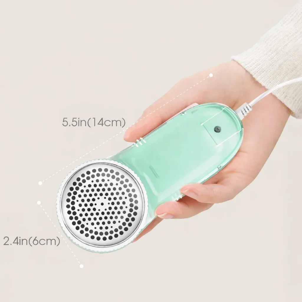 Rasoir électrique portable pour tissus – Élimination professionnelle des peluches et bouloches pour vêtements, usage domestique, lame et brosse aiguisées 6