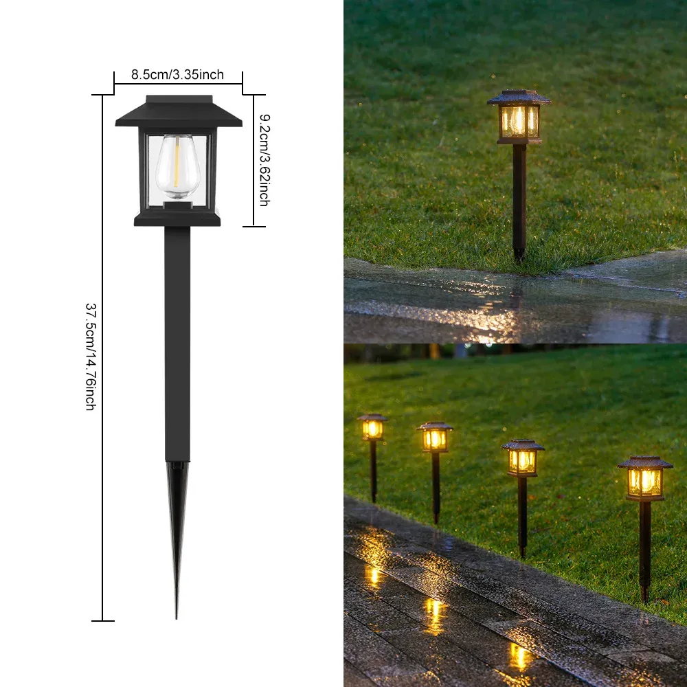 Wait, the title is already in French. Cleaning it up by removing the repetitive keywords:

Lampe LED solaire d'extérieur sur piquet, éclairage d'ambiance pour jardin, villa, cour et parc 6