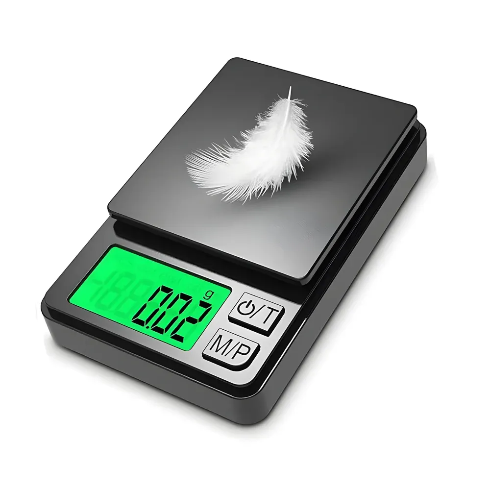 Balance numérique de poche 200 g / 500 g / 1000 g, précision 0,01 g, avec rétroéclairage, pour cuisine, bijoux et pesée de précision (onces et grains) - Image 1