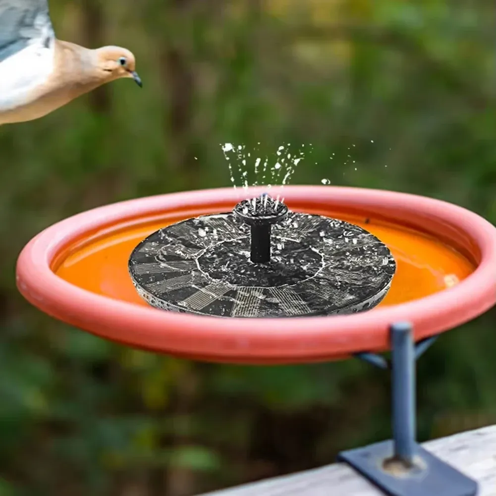Pompe solaire flottante pour fontaine, bain d'oiseaux et bassin de jardin, avec 4 buses 5