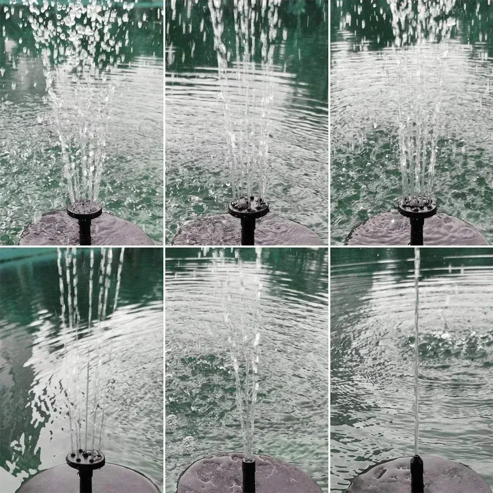 Jet d'eau dans un bain d'oiseaux