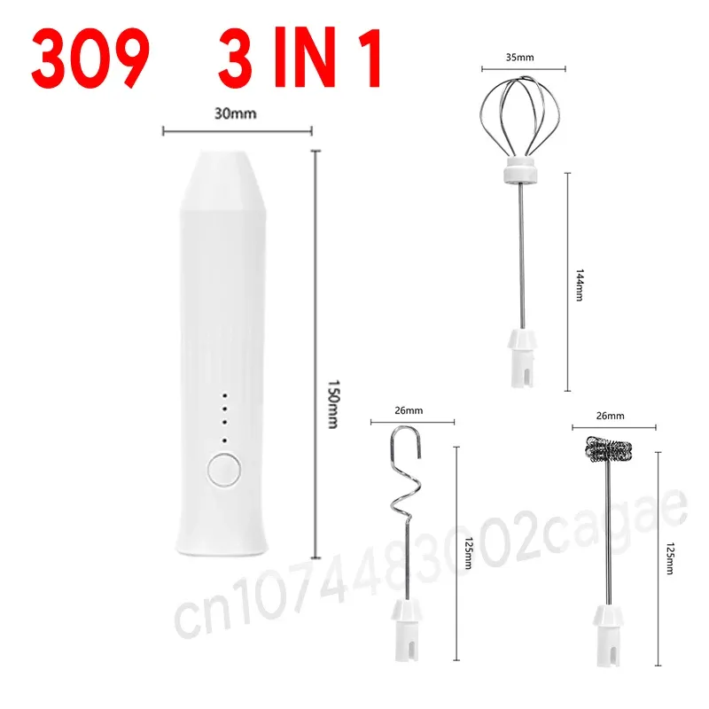 Mousseur à lait électrique sans fil rechargeable USB-C en acier inoxydable, mini fouet à main pour café et cappuccino 14