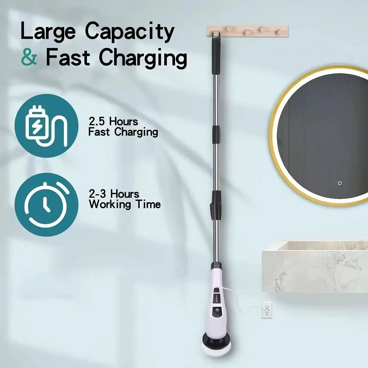 Brosse de nettoyage électrique, vue complémentaire