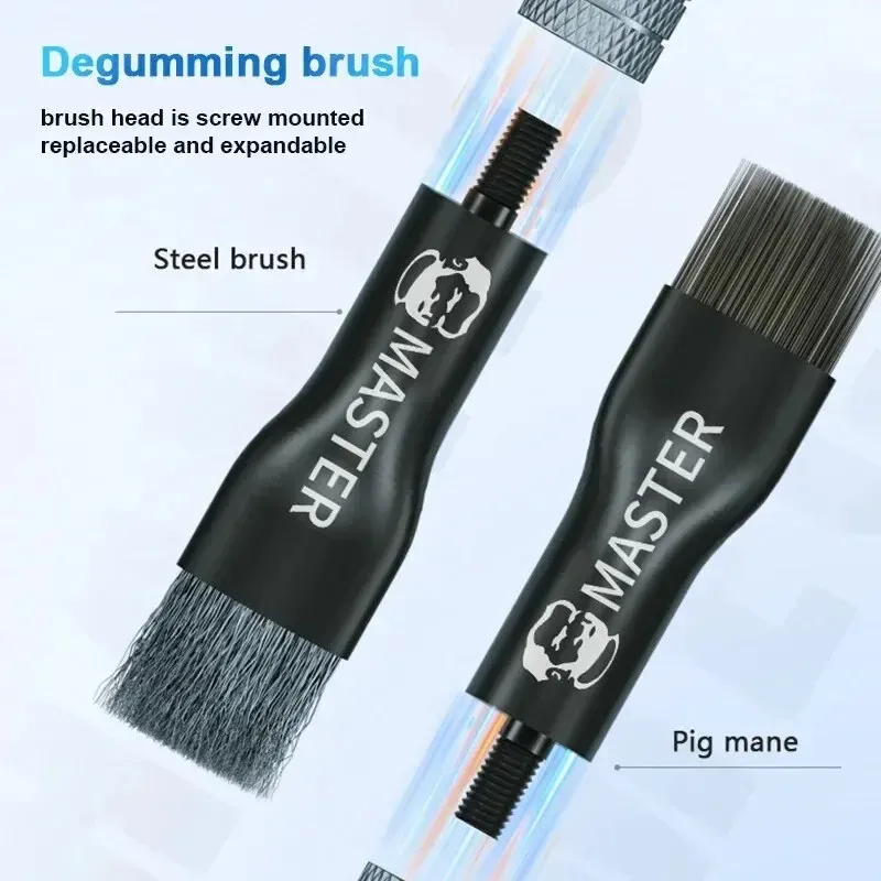 Brosse mécanique en acier pour le nettoyage de PCB et de cartes mères, retrait de colle et de résidus de soudure 6