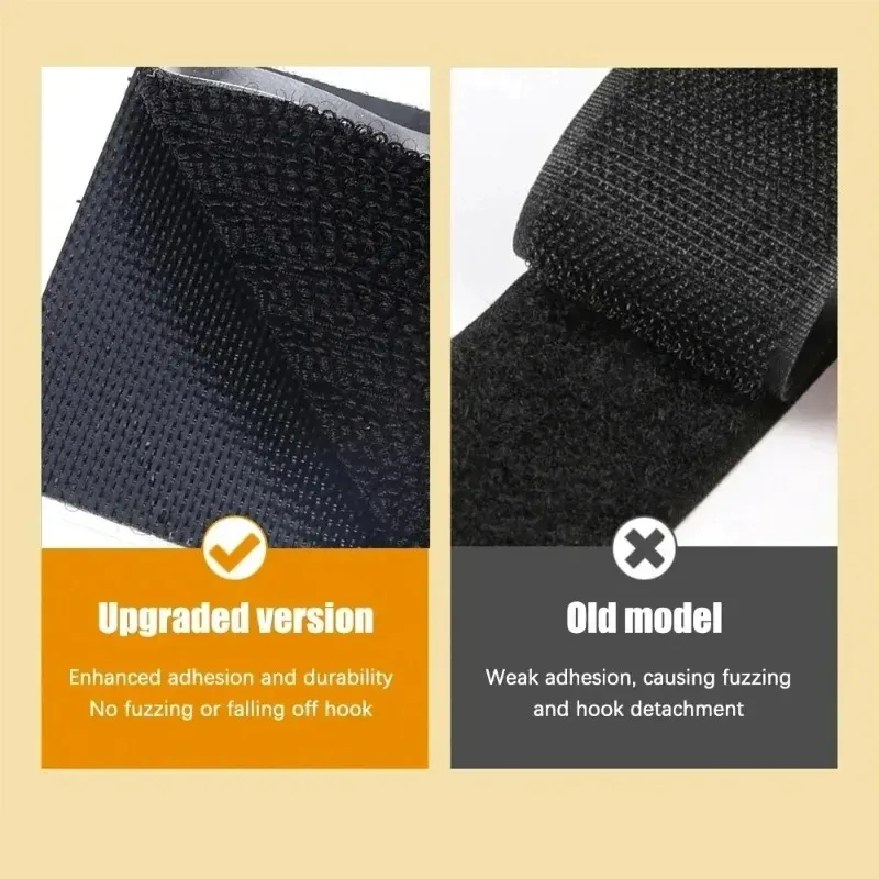 Ruban adhésif double face pour couture extra-fort avec bandes Velcro, attaches anti-rayures, organisateur de câbles et fixation de tapis pour automobile 2