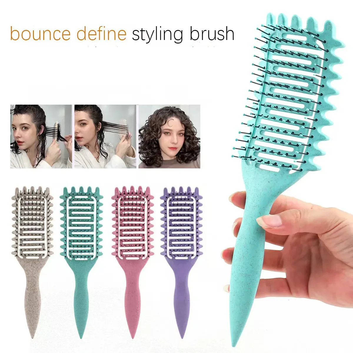 Résultat de coiffage avec la brosse