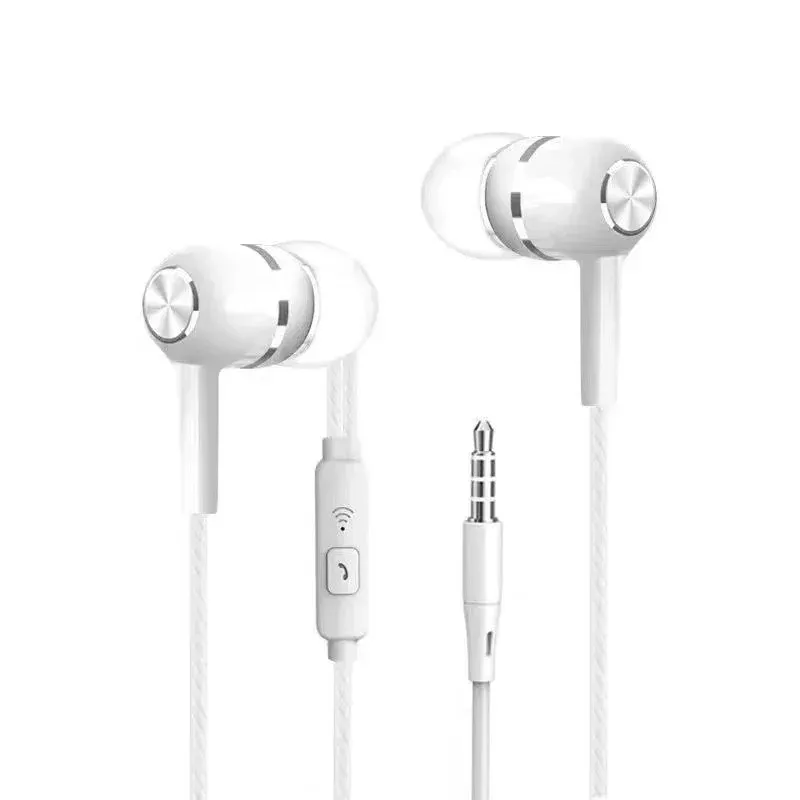 1/2/3/4 écouteurs filaires universels 3,5 mm pour sport, avec basses renforcées, microphone et contrôle du volume, compatibles avec téléphones et casques stéréo 2