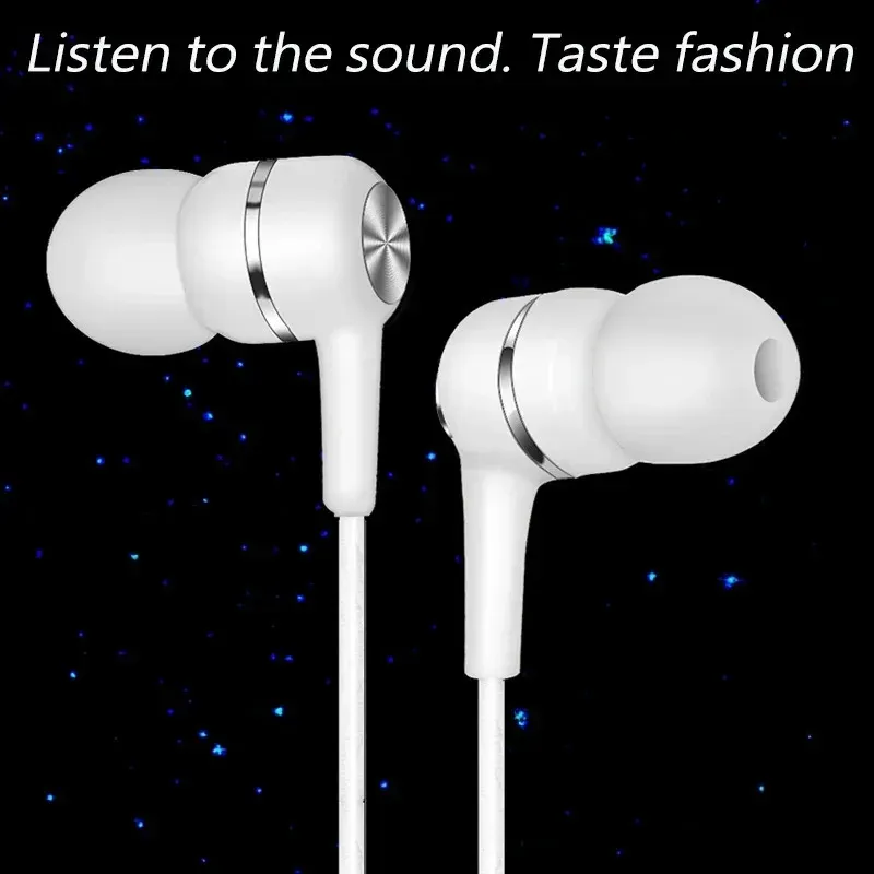 1/2/3/4 écouteurs filaires universels 3,5 mm pour sport, avec basses renforcées, microphone et contrôle du volume, compatibles avec téléphones et casques stéréo 5