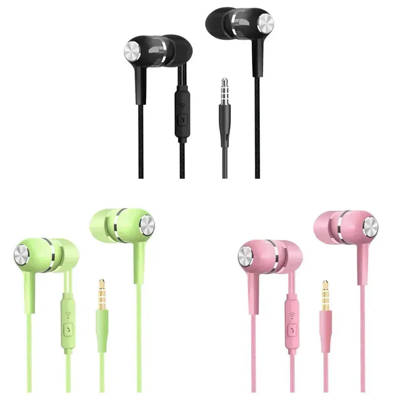 1/2/3/4 écouteurs filaires universels 3,5 mm pour sport, avec basses renforcées, microphone et contrôle du volume, compatibles avec téléphones et casques stéréo 11