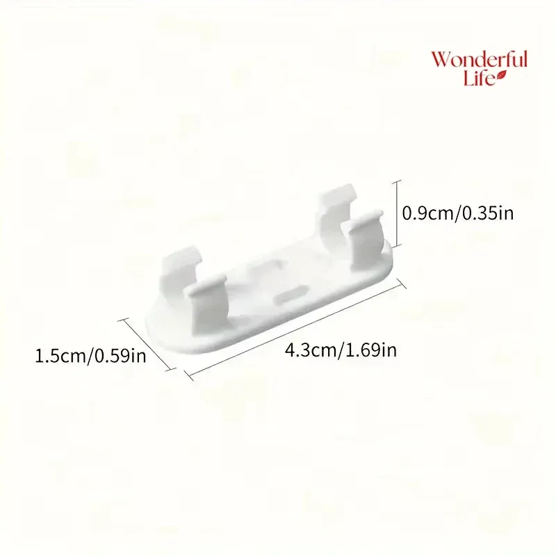 Clips de gestion de câbles réglables, lot de 20 ou 50 pièces, clips adhésifs pour fils, support de câble pour TV et PC, fixation sous bureau ou mur 6