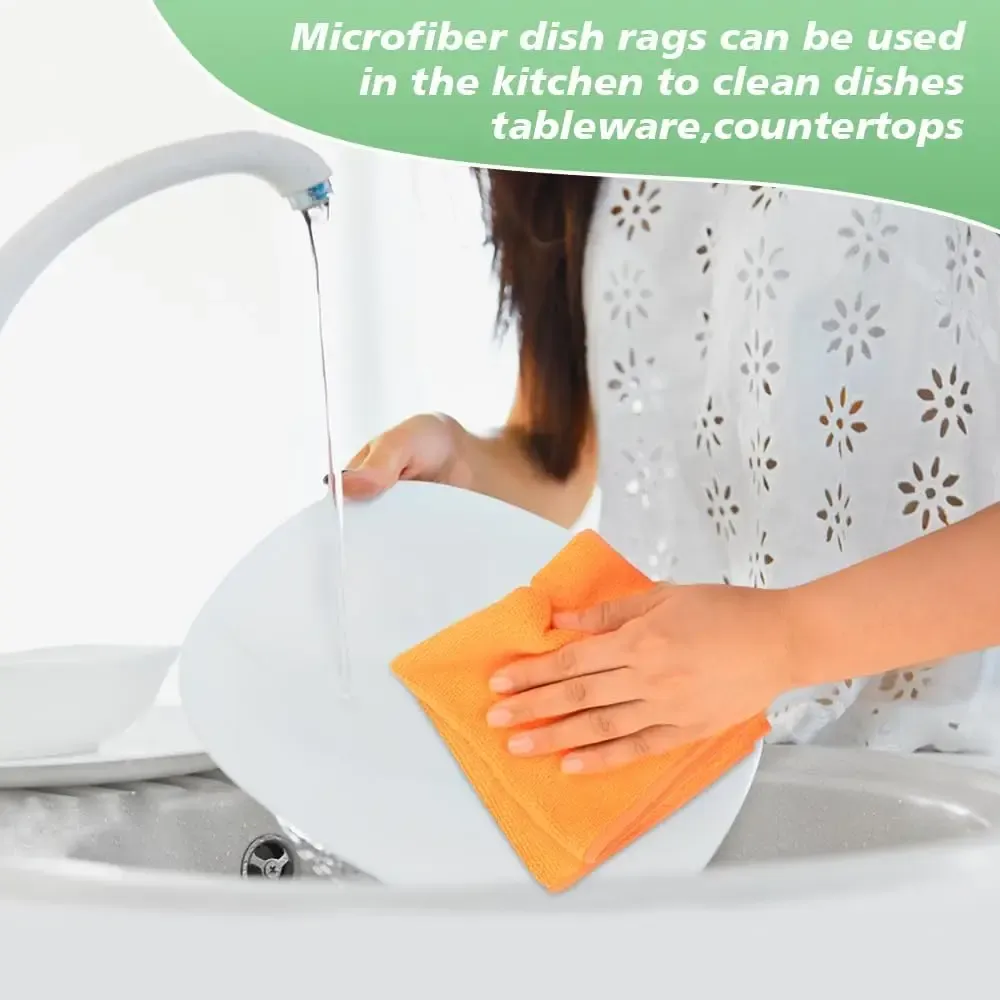 Chiffons en microfibre disposés pour un usage quotidien