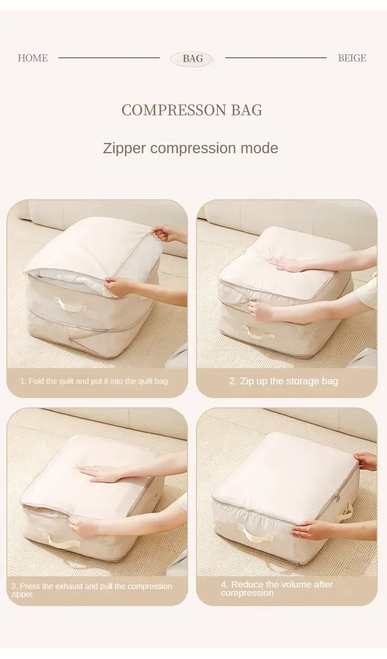 Sacs de compression remplis de vêtements