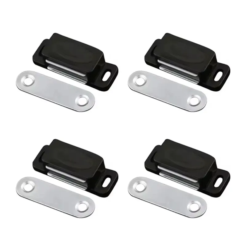 Ferme-porte magnétique pour armoire et placard, lot de 4 ou 8 pièces, verrou magnétique, quincaillerie 7