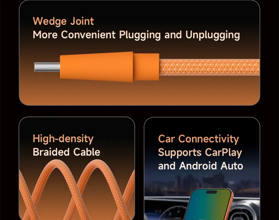 Câble Hagibis USB-C vers USB-C, vue détaillée 4