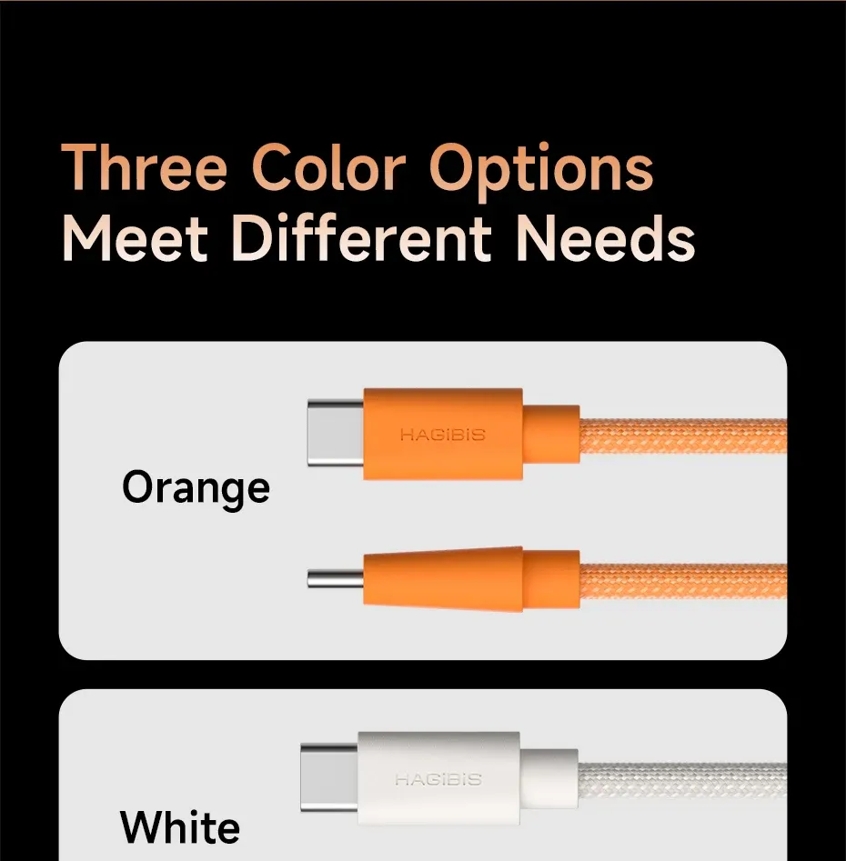 Câble Hagibis USB-C vers USB-C, vue détaillée 22