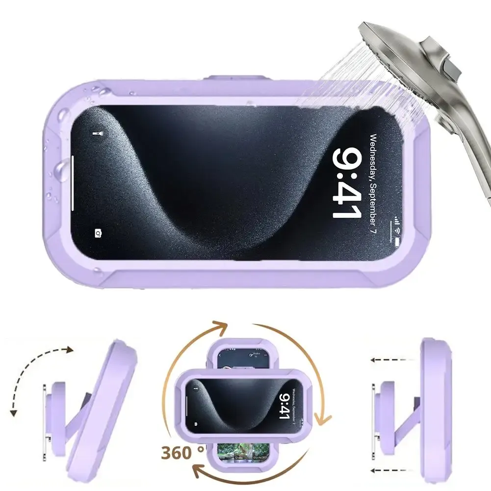 Coque étanche utilisée pendant une douche