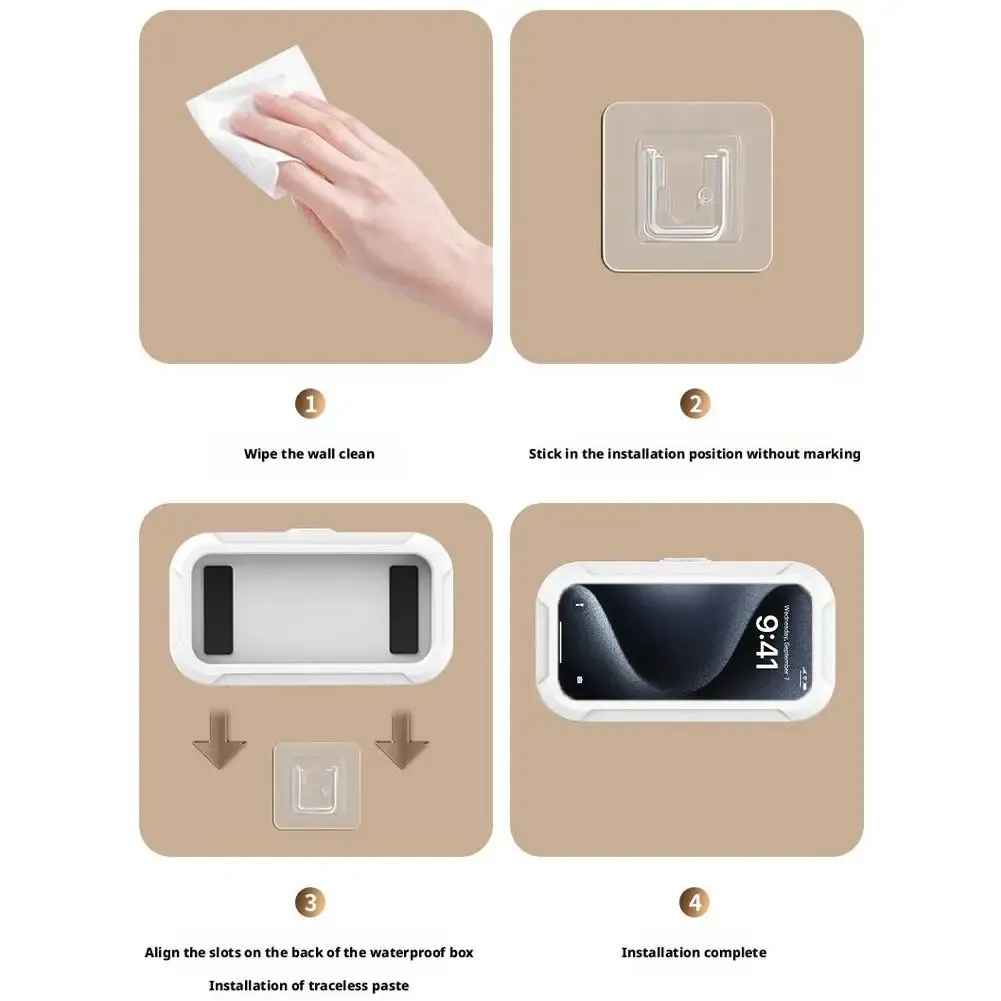 Coque étanche pour salle de bain, vue détaillée