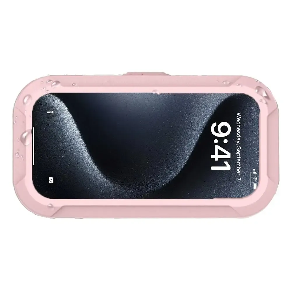 Coque étanche rotative et extensible pour téléphone avec support pratique pour la salle de bain 10