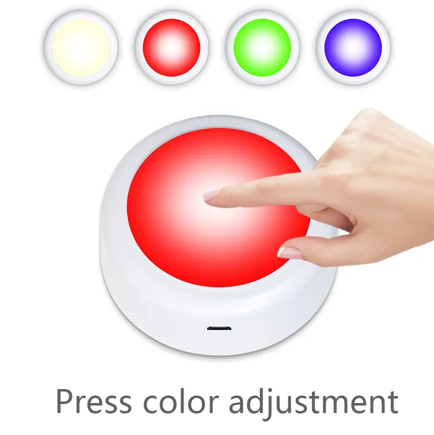 Lampes LED RVB sous meuble avec télécommande, fonctionnant sur batterie, veilleuse sans fil à intensité variable pour garde-robe 5