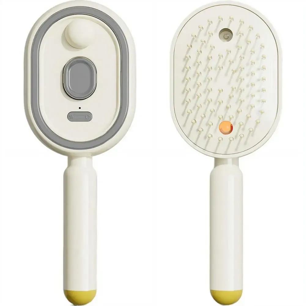 Peigne de massage électrique 3-en-1 à coussin d'air, vaporisateur et diffusion d'huiles essentielles, auto-nettoyant, rechargeable, pour le cuir chevelu 8