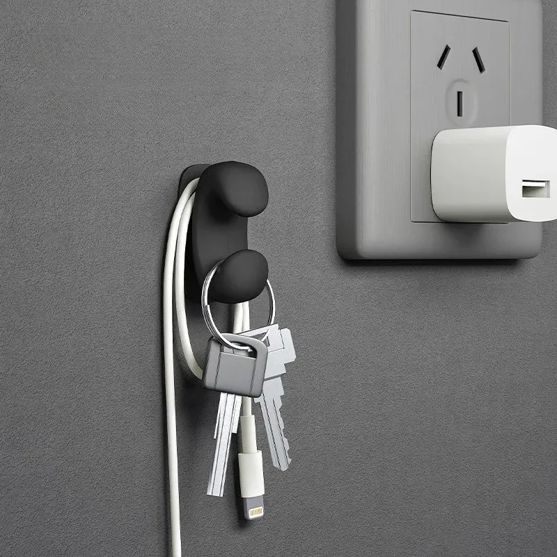 Porte-cuillère à riz en silicone, support mural de rangement de cuisine, organisateur d'étagère pour ustensiles de cuisine 4
