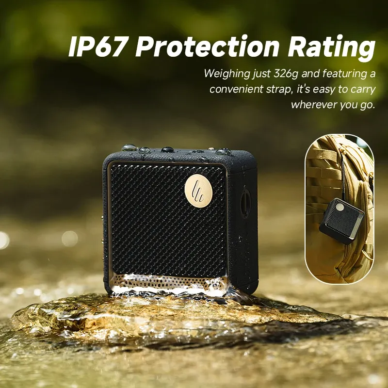 Edifier ES20 Enceinte Bluetooth portable étanche IP67 à effets lumineux, basses profondes et micro intégré 4