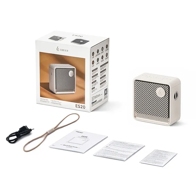 Edifier ES20 Enceinte Bluetooth portable étanche IP67 à effets lumineux, basses profondes et micro intégré 8
