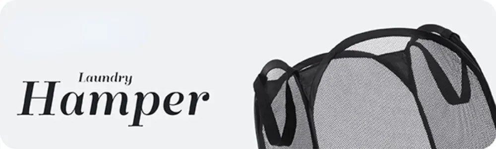 Grand panier à linge pliable en maille Pop-Up