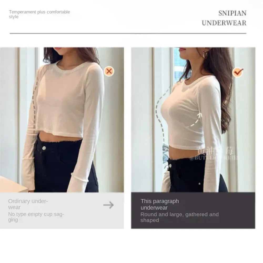 Bralette push-up invisible sans couture à coussinets 3D pour petite poitrine 5