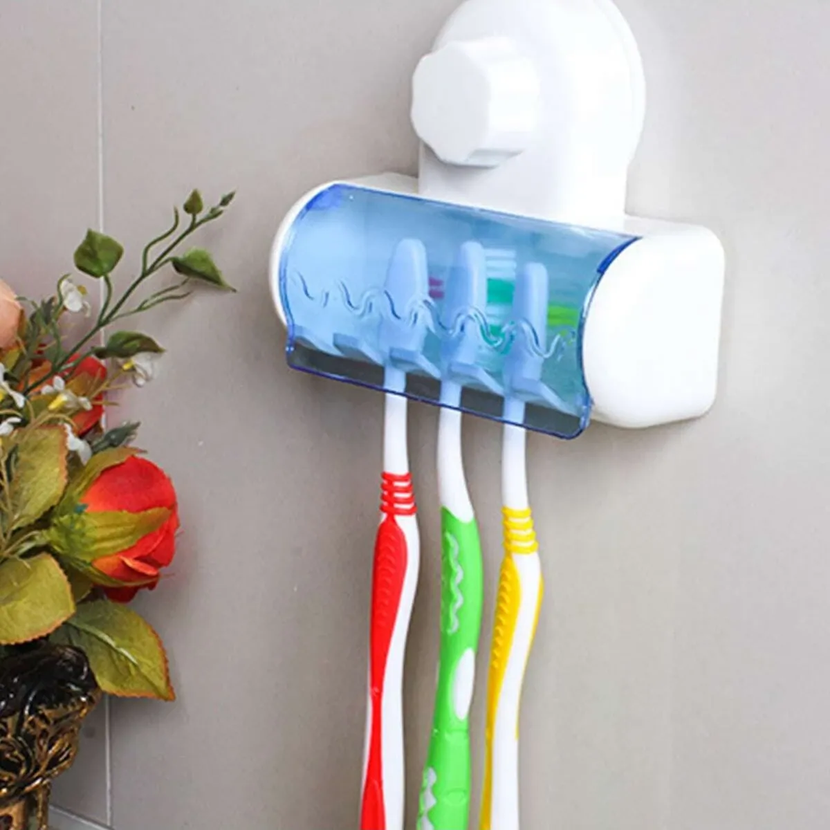 Ensemble d'accessoires de salle de bain porte-brosse à dents mural