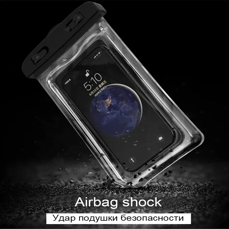 Pochette étanche universelle IP68 pour smartphone, compatible iPhone, Xiaomi et Samsung Galaxy 5