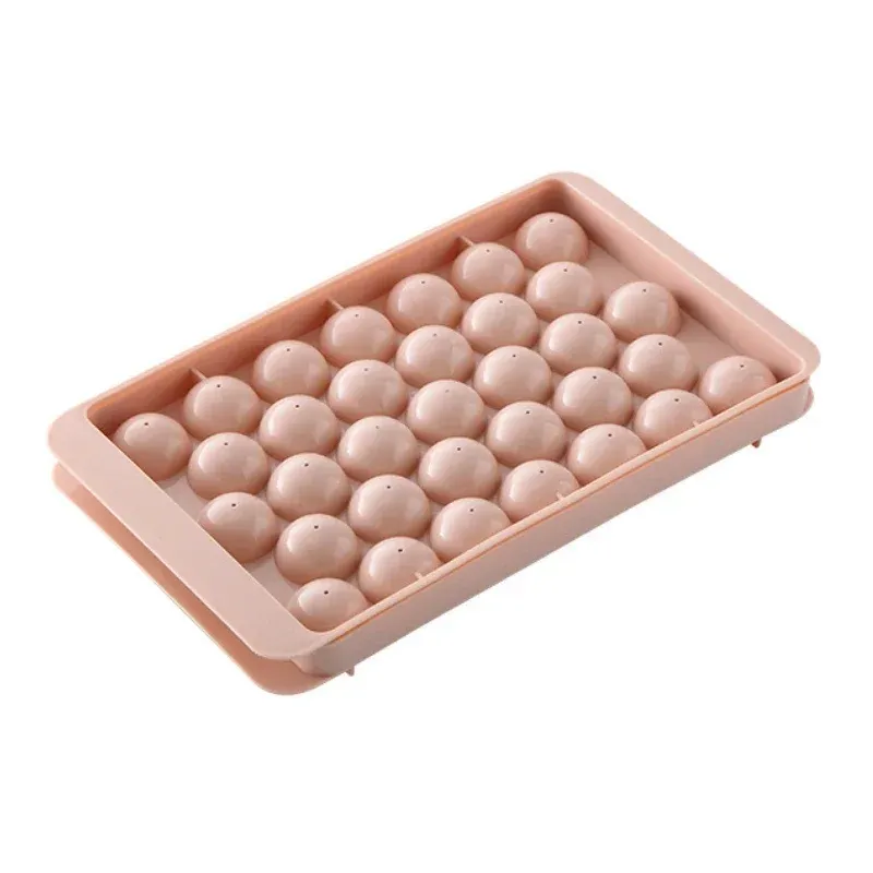 Lot de 33 moules à glaçons ronds miniatures avec couvercle, pour congélateur, idéaux pour cocktails et whisky 8