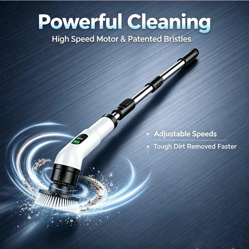 Brosse de nettoyage électrique sans fil multifonction pour la maison, la cuisine et la salle de bain 3