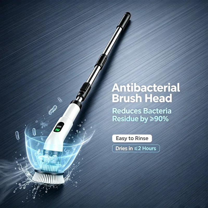 Brosse de nettoyage électrique sans fil multifonction pour la maison, la cuisine et la salle de bain 2