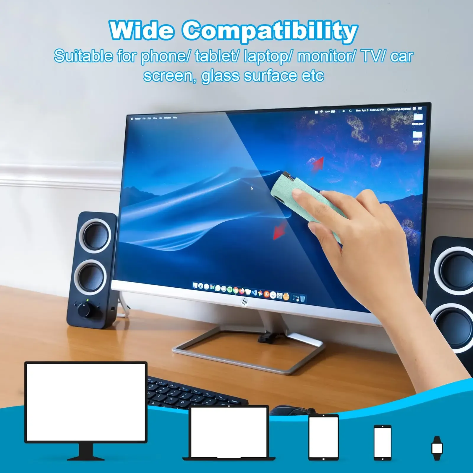 Nettoyage d'un ordinateur portable avec le kit de nettoyage